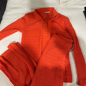 Zara Orange Crochet / Knit Set